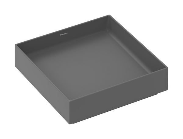 Hansgrohe Xuniva Evo E 40x40 cm pultra ültethető mosdó, matt palaszürke 60324760