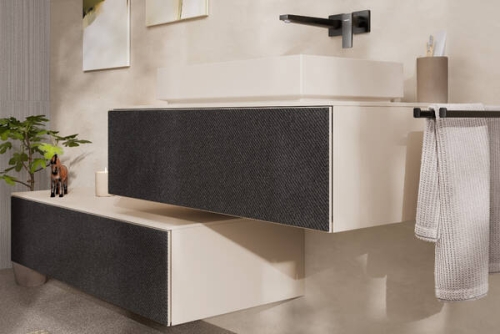 Hansgrohe Xuniva Evo E 65x40 cm pultra ültethető mosdó, matt homokszín 60326780