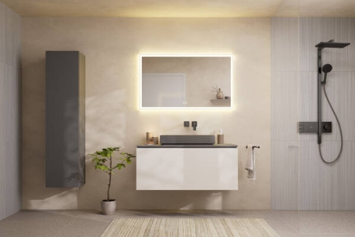 Hansgrohe Xuniva Evo E 65x40 cm pultra ültethető mosdó, matt palaszürke 60326760