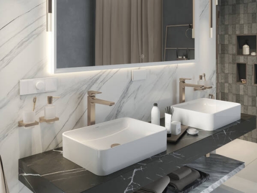 Hansgrohe Xuniva Q SmartClean 55x40 cm pultra ültethető mosdó, fehér 61075450