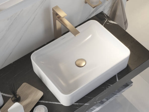 Hansgrohe Xuniva Q SmartClean 55x40 cm pultra ültethető mosdó, fehér 61075450