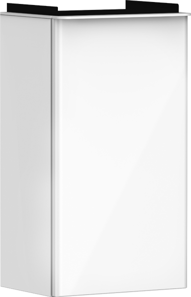 Hansgrohe Xelu Q 34x25 cm balos mosdószekrény matt fehér fogantyúval, magasfényű fehér 54011700