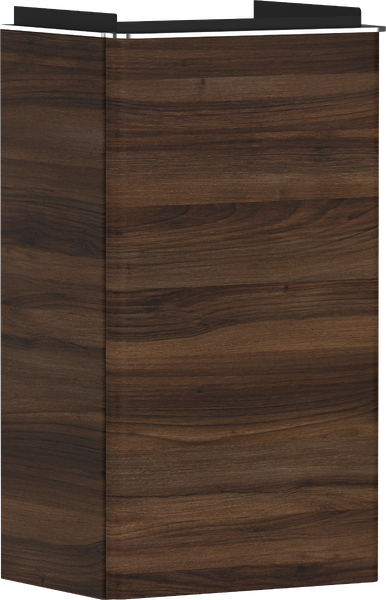 Hansgrohe Xelu Q 34x25 cm balos mosdószekrény króm fogantyúval, sötét dió 54014000