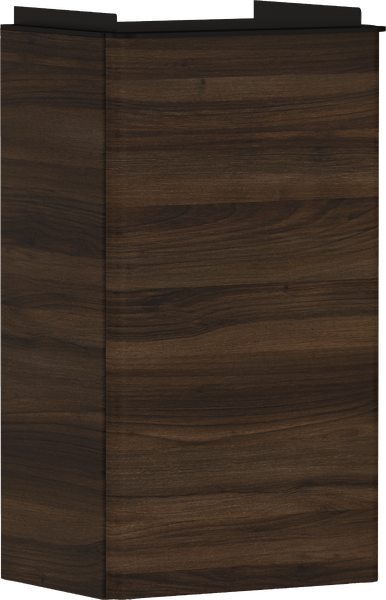 Hansgrohe Xelu Q 34x25 cm jobbos mosdószekrény matt fekete fogantyúval, sötét dió 54018670