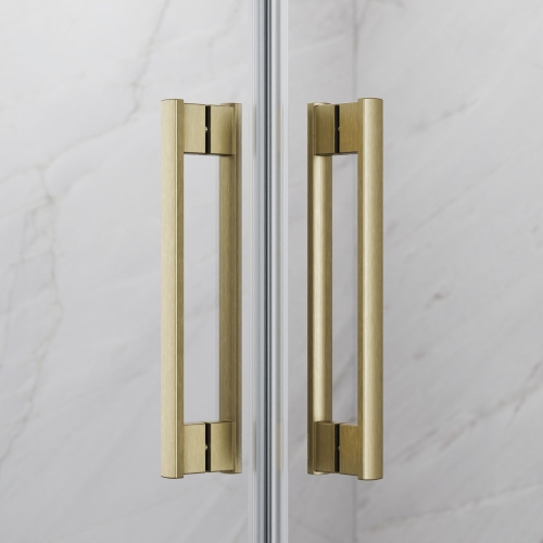 Radaway Idea Brushed Gold KDD 110 cm balos zuhanykabin ajtó, szálcsiszolt arany 387063-99-01L