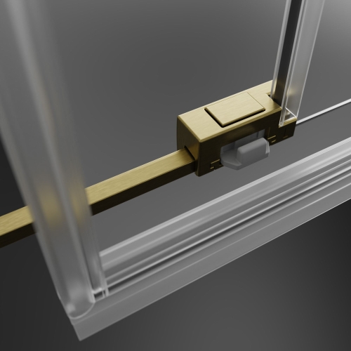 Radaway Idea Brushed Gold KDD 110 cm balos zuhanykabin ajtó, szálcsiszolt arany 387063-99-01L