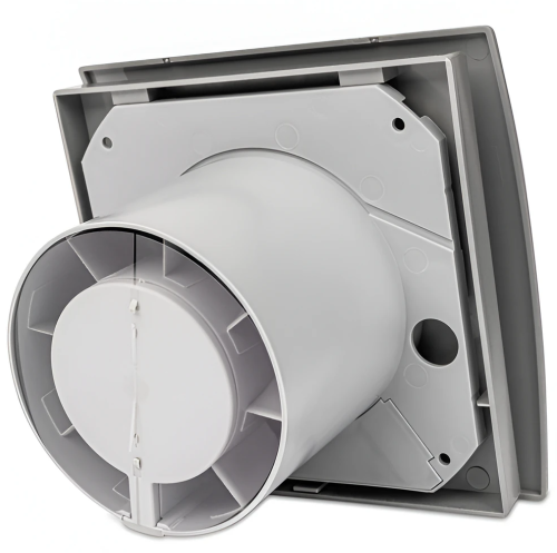 Cata UC-10 Silentis Hygro utószellőztetős/páraérzékelős ventilátor pillangószeleppel, szürke 01221200