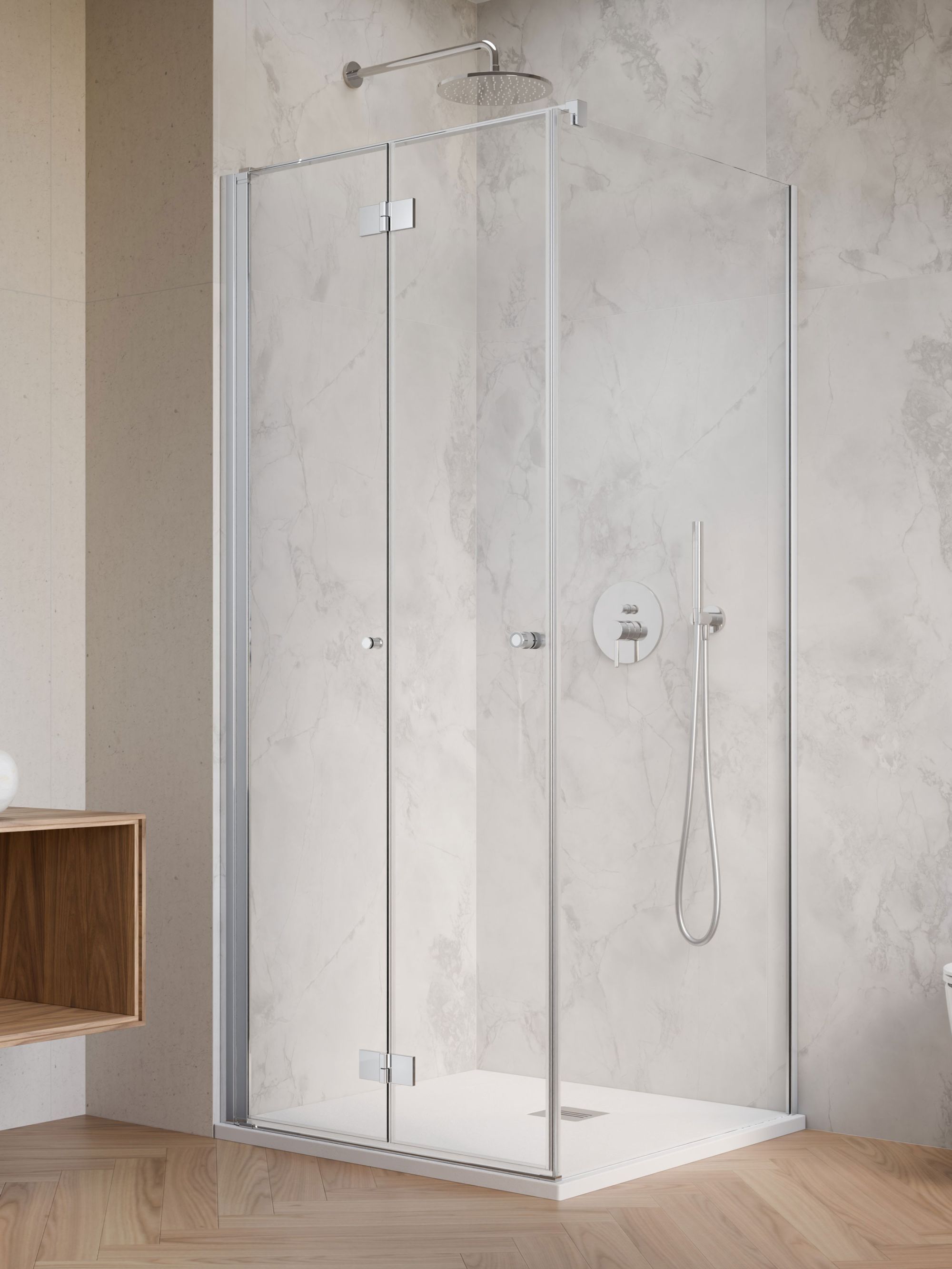 Radaway Nes KDJ-B 90 cm balos zuhanykabin ajtó, króm 10025090-01-01L