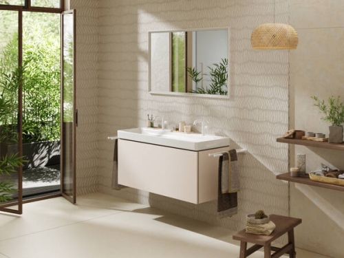 Hansgrohe Xelu Q SmartClean 120x48 cm fali mosdó 2 csaplyukkal, fehér 61042450