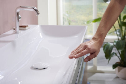 Hansgrohe Xelu Q SmartClean 120x48 cm fali mosdó 2 csaplyukkal, fehér 61042450