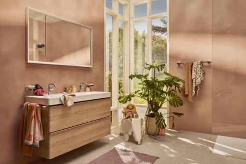 Hansgrohe Xelu Q SmartClean 120x48 cm fali mosdó 2 csaplyukkal, fehér 61042450