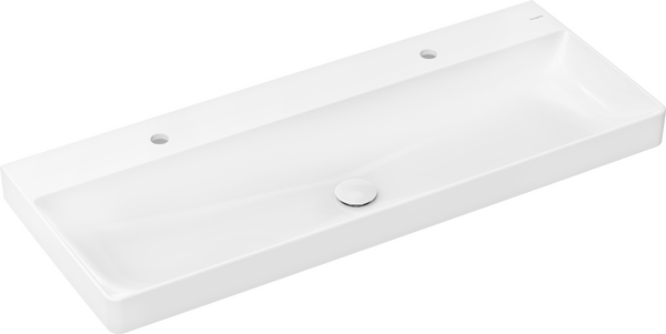 Hansgrohe Xelu Q SmartClean 120x48 cm fali mosdó 2 csaplyukkal, fehér 61042450