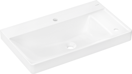 Hansgrohe Xelu Q 80x48 cm jobbos fali mosdó 2 csaplyukkal, fehér 60319450