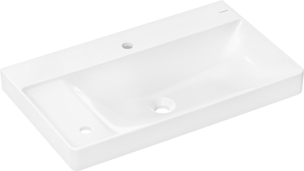 Hansgrohe Xelu Q 80x48 cm balos fali mosdó 2 csaplyukkal, fehér 60320450