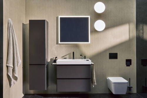 Hansgrohe Xelu Q SmartClean 80x48 cm jobbos fali mosdó 2 csaplyukkal, fehér 61025450
