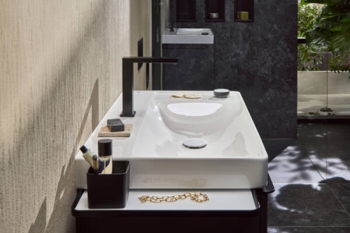 Hansgrohe Xelu Q SmartClean 80x48 cm jobbos fali mosdó 2 csaplyukkal, fehér 61025450