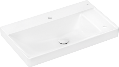 Hansgrohe Xelu Q SmartClean 80x48 cm jobbos fali mosdó 2 csaplyukkal, fehér 61025450