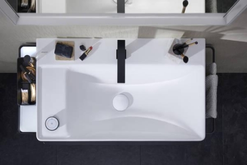 Hansgrohe Xelu Q SmartClean 80x48 cm balos fali mosdó 2 csaplyukkal, fehér 61031450