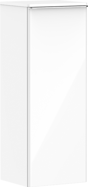 Hansgrohe Xelu Q 40 cm balos közepes kiegészítő szekrény króm fogantyúval, magasfényű fehér 54127000