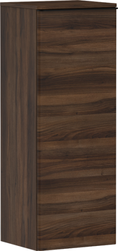 Hansgrohe Xelu Q 40 cm balos közepes kiegészítő szekrény matt fekete fogantyúval, sötét dió 54130670
