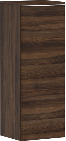 Hansgrohe Xelu Q 40 cm balos közepes kiegészítő szekrény matt fehér fogantyúval, sötét dió 54130700