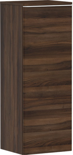 Hansgrohe Xelu Q 40 cm balos közepes kiegészítő szekrény matt fehér fogantyúval, sötét dió 54130700