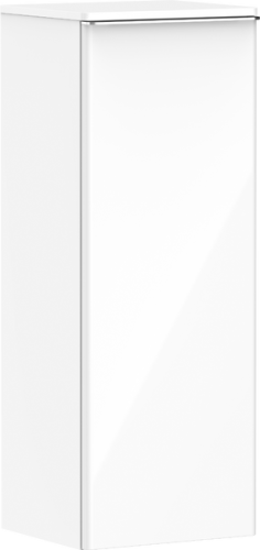 Hansgrohe Xelu Q 40 cm jobbos közepes kiegészítő szekrény króm fogantyúval, magasfényű fehér 54131000