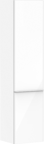 Hansgrohe Xelu Q 40 cm balos magas kiegészítő szekrény matt fehér fogantyúval, magasfényű fehér 54135700