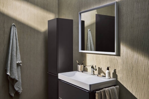Hansgrohe Xelu Q 40 cm balos magas kiegészítő szekrény króm fogantyúval, matt gyémántszürke 54136000