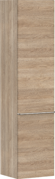 Hansgrohe Xelu Q 40 cm balos magas kiegészítő szekrény króm fogantyúval, természetes tölgy 54137000