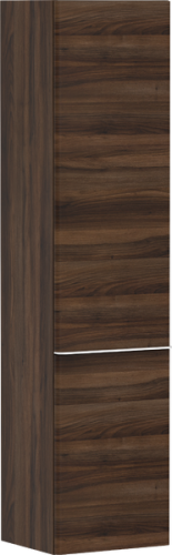 Hansgrohe Xelu Q 40 cm balos magas kiegészítő szekrény matt fehér fogantyúval, sötét dió 54138700
