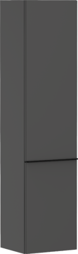 Hansgrohe Xelu Q 40 cm jobbos magas kiegészítő szekrény matt fekete fogantyúval, matt gyémántszürke 54140670