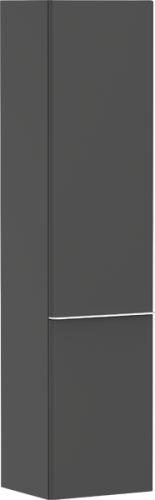 Hansgrohe Xelu Q 40 cm jobbos magas kiegészítő szekrény matt fehér fogantyúval, matt gyémántszürke 54140700