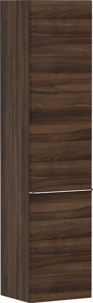 Hansgrohe Xelu Q 40 cm jobbos magas kiegészítő szekrény króm fogantyúval, sötét dió 54142000