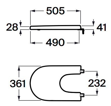 Roca Optica lassú záródású bidéfedél, fehér A806F72001