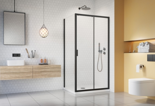 H2O Comfort Black S 90 cm oldalfal, fekete 10270090-54-01