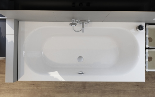 H2O TAMARA 180x80 cm egyenes kád, fehér 12531