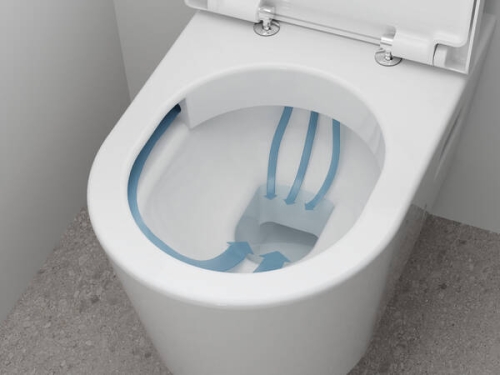 Hansgrohe EluPura Original S AquaChannel Flush monoblokkos WC, fehér 60135450