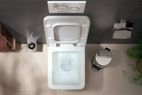 Hansgrohe EluPura Original Q AquaChannel Flush fali wc ülőkével, fehér 60208450