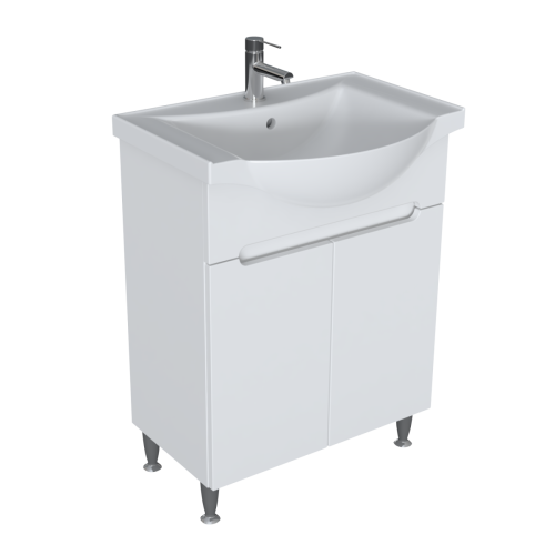 Tboss Helka alsószekrény mosdóval 65x74x45 cm, fehér