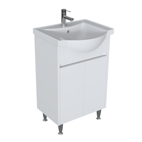 Tboss Huba alsószekrény mosdóval 60x74x45 cm, fehér