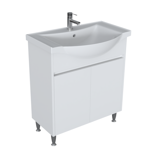 Tboss Huba alsószekrény mosdóval 75x74x45 cm, fehér