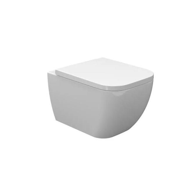 AREZZO design OHIO perem nélküli fali WC lassú záródású ülőkével, fehér AR-200R_AR-OSCSLIM