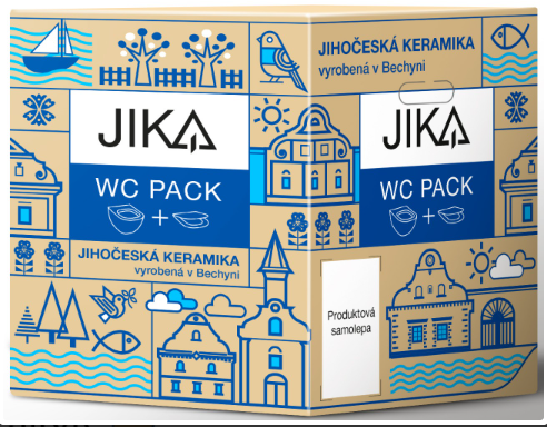 Jika Mio perem nélküli fali lassú záródású wc ülőkével H8667140000001