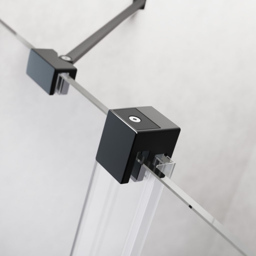 Radaway Furo Black PND II 140 jobbos kádparaván, fekete 10109738-54-01R, 10112694-01-01