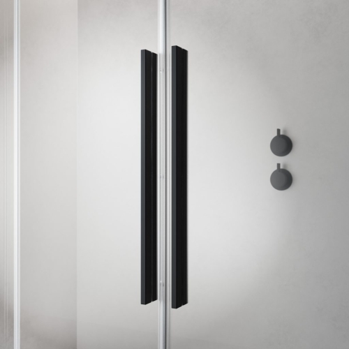 Radaway Furo Black PND II 140 jobbos kádparaván, fekete 10109738-54-01R, 10112694-01-01