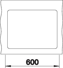 BLANCO SUBLINE 340/160-F munkalappal egyszintbe építhető gránit mosogató balos, kávé 523573
