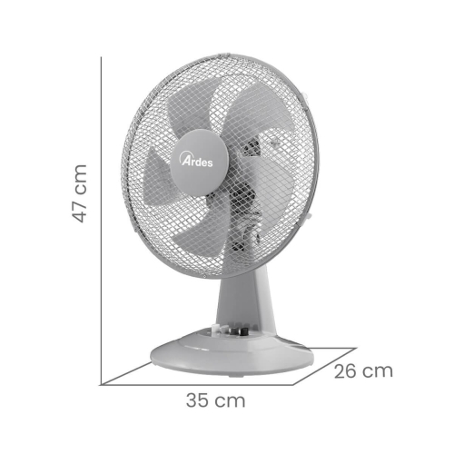 Ardes asztali ventilátor, szürke 5ST30G