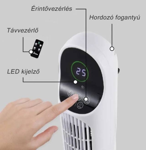 Ardes TOWER oszlop ventilátor távirányítóval, fehér 5T1000