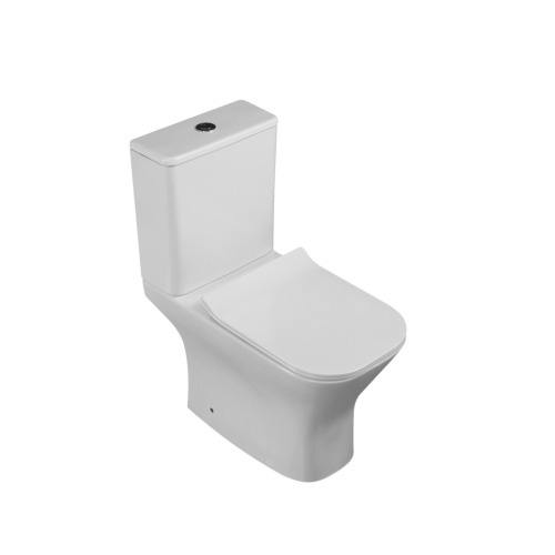 Invena VERSO Rimfree kompakt monoblokkos WC lassú záródású ülőkével, fehér CE-K1-051-Y